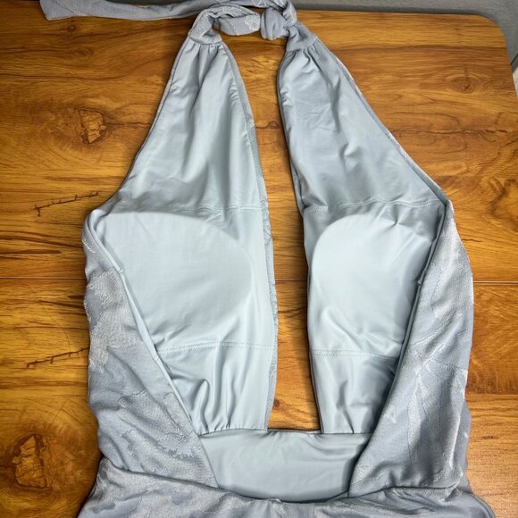 WET Swimwear One Piece Swimsuit Size XS Plunging Neckline Halter K4317 NWT - Picture 5 of 10